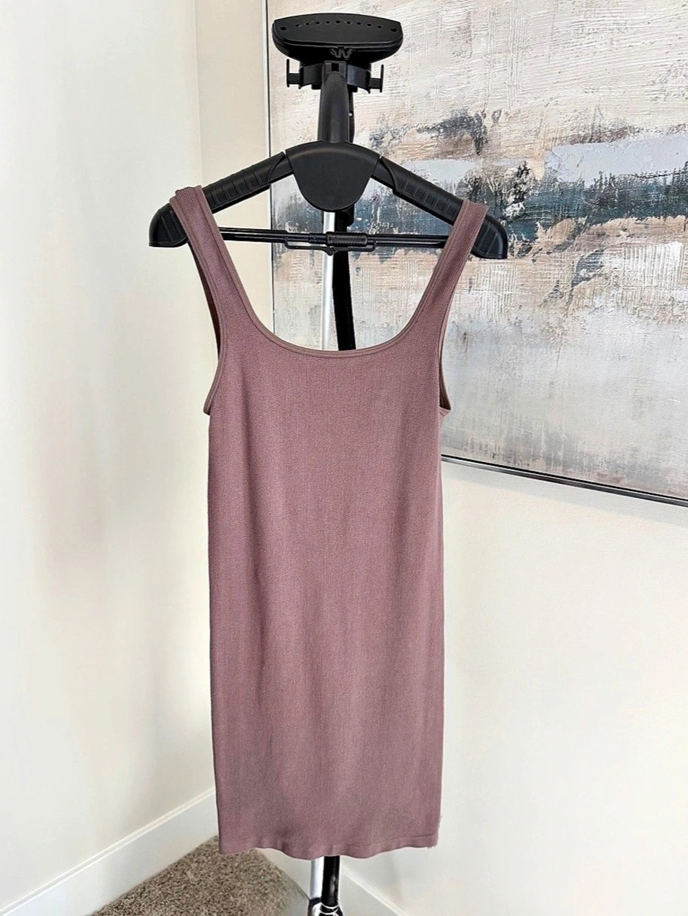 Savvi Malibu Tank Dress in Brown, Size Small